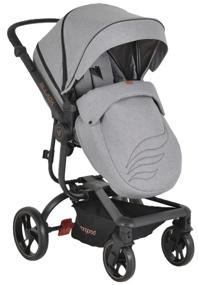 Carucior combinat 2 în 1 Cangaroo - Ellada, gri