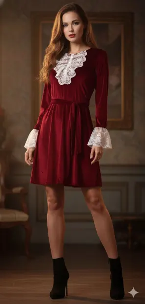 Rochie eleganta din catifea Caterina 2