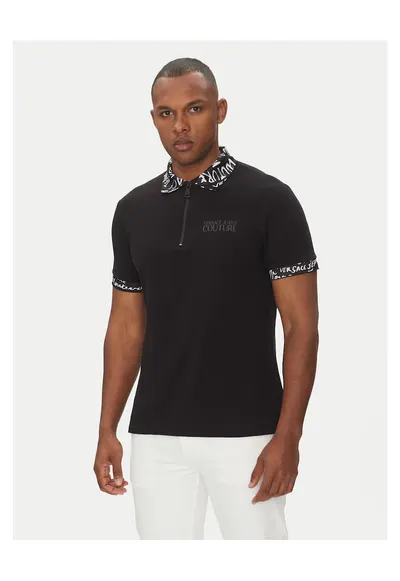 Tricou barbati negru - polo - bumbac