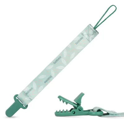 Baboo Textile Soother Holder clips pentru suzetă Peachy Keen 1 buc