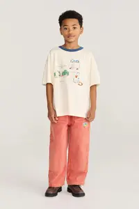 Bobo Choses pantaloni straight pentru copii din bumbac