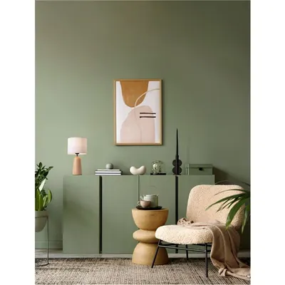 Veioza OBY Linen Fabric Shade & Natural Lemn LED E27 1x12 Wat 230 Volt IP20 Fara bec Intrerupator On/Off