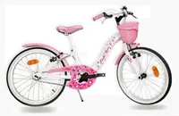 Bicicletă pentru fete SCH Pink Love 20” cu accesorii