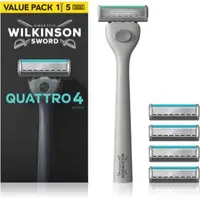 Wilkinson Sword Quattro aparat de ras + lame de rezervă