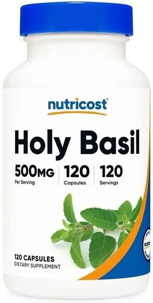 Holy Basil, 500 mg, 120 capsule, Nutricost