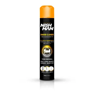 Spray 5 in 1 - NISH MAN - pentru masinile de tuns - 400 ml