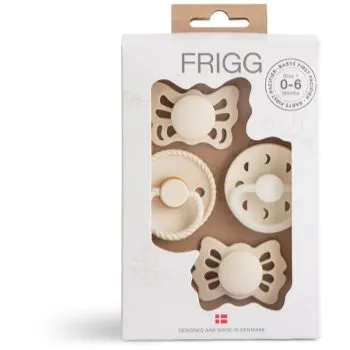 FRIGG Baby's First Pacifier Moonlight Sailing suzetă Cream