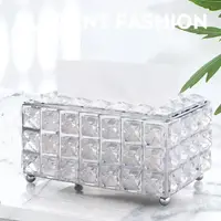 Suport Servetele Cristal Beauty Silver