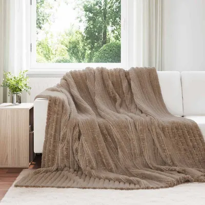 vidaXL Pături de aruncat 6 buc. Culoare Cămilă 270 x 240 cm 10.34 kg