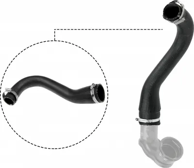 Furtun Intercooler Dreapta (Fata Inferior, diametru 37 58mm, lungime 430mm, negru) potrivit CHEVROLET CRUZE, ORLANDO; OPEL ASTRA J, ASTRA J GTC, CASCADA, ZAFIRA C 1.4 1.4LPG 2.0D 09.09