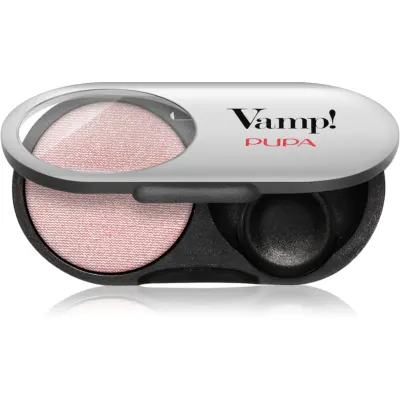 PUPA Milano Vamp! Radiant Baked Eyeshadow fard de culoare vibranta si lunga durata culoare 108 Frost Rose - METALLIC 1 g