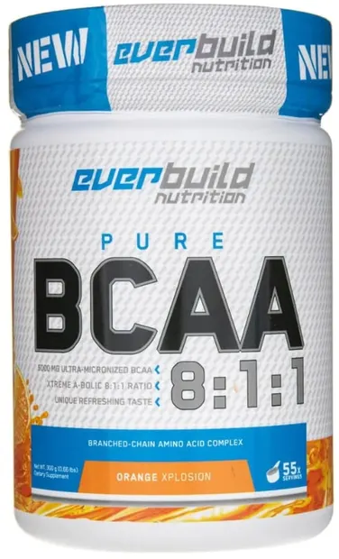 Pure BCAA 8:1:1, portocală, 300 g, Everbuild