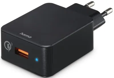 Încărcător Hama - 201641, Qualcomm QC, USB-A, 19.5W, negru