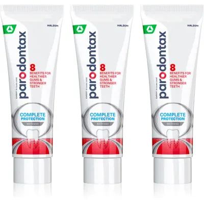 Parodontax Complete Protection Whitening pasta de dinti albitoare cu Fluor 3x75 ml