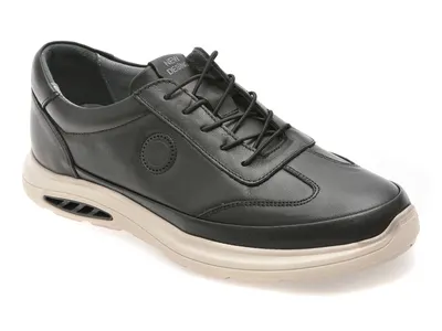 Pantofi sport BITE THE BULLET negri, FV310, din piele naturala