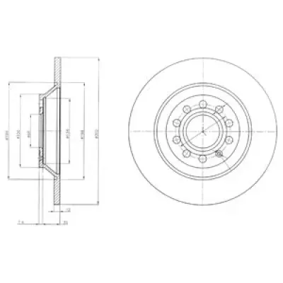 Disc frana DELPHI BG4088