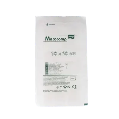 Comprese sterile tifon blister 8 straturi 17 fire 10x20cm, 3 bucati, Matopat
