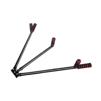 Dispozitiv intindere muschi picioare, 6 niveluri, pliabil, spuma/ABS, 11,5x56,5 - 99,5x7,5cm, negru