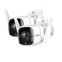 Set camere supraveghere exterior IP WiFi TP-Link TAPO C310P2, 3.89 mm, 3 MP, IR 30 m, microfon si difuzor, slot card, control prin aplicatie, detectie smart, sirena, 2 bucati