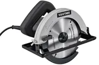 Fierastrau circular 1400W, 5300rot/min, disc 185mm, taiere 65mm la 90°, reglaj unghi 45°, sina de ghidare, KRAFTNER KF-1805