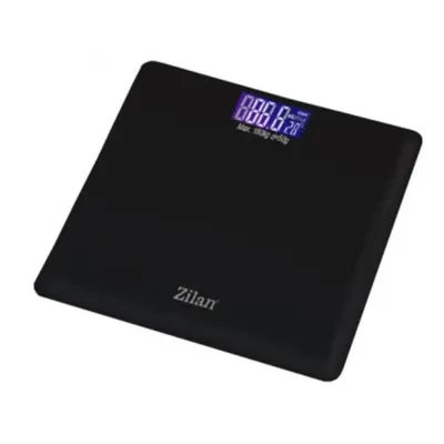 Cantar Corporal din Sticla, Resetare Automata, Greutate Maxima 180 kg, Negru
