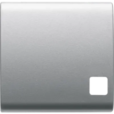 Tasta buton pentru PUSH-BUTTON PANEL - se completeaza cu lentila - 2 module - TITANIUM - CHORUS