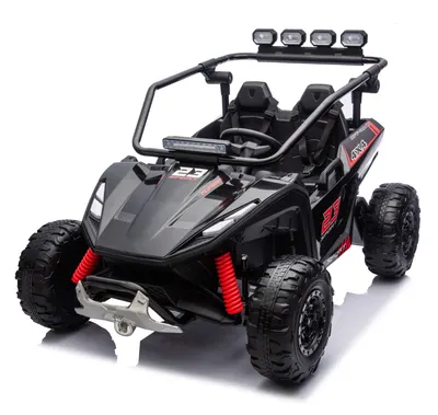UTV electric pentru 2 copii, Kinderauto Vector Dune-Buggy, 300W, 24V, echipare premium, negru