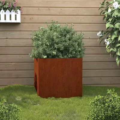 vidaXL Jardinieră, 32x30x29 cm, oțel corten