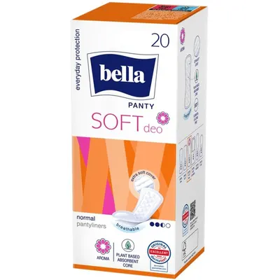 Absorbante Zilnice Bella Panty Soft Deo, 20 Bucati