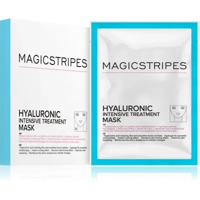 MAGICSTRIPES Hyaluronic Intensive Treatment Mask mască intensă cu hidrogel cu acid hialuronic 3 buc