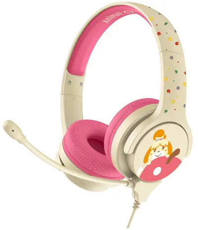 Casti pentru copii OTL Technologies - Animal Crossing, bej