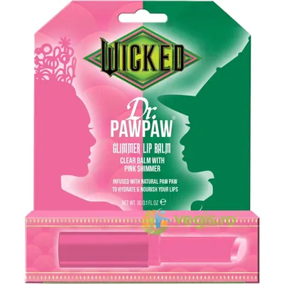 Balsam de Buze Transparent cu Sclipici Roz Wicked Glimmer Lip Balm 3g