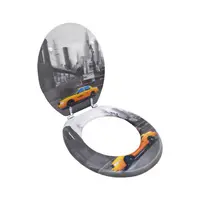 Capac WC Decor Taxi 3 fete model 3D MDF (C212)