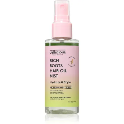 delhicious RICH ROOTS 5-in-1 Hair Oil Mist conditioner Spray Leave-in 75 ml