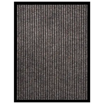 vidaXL Covoraș de ușă, bej cu dungi, 60x80 cm