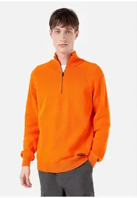 Pulover De Barbati Portocaliu Regular Fit 8684112033815