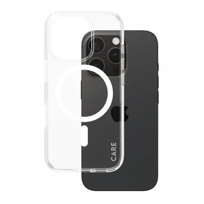 Husa MagSafe pentru Apple iPhone 16 Pro, PanzerGlass, Care Urban Combat, Transparenta Alba
