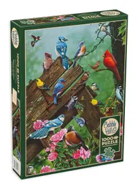 Puzzle Cobble Hill din 1000 de piese - Păsări de pădure