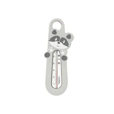 Termometru plutitior de baie, BabyOno, Model panda, Fara mercur, 23x10 cm, Gri
