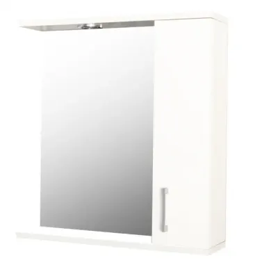 Dulap baie suspendat PROMO cu oglinda, alb, 55x60 cm