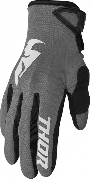 Manusi motocross Thor Sector, culoare gri alb, marime S