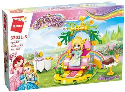 Set constructie Qman Princess Leah - Tronul Curcubeului