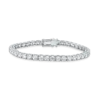 Bratara tennis din aur alb cu diamante de 7.37ct