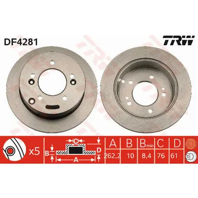 Disc frana TRW DF4281