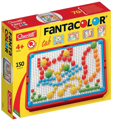 Mozaic de 160 piese Quercetti - Fantacolor Portable Small