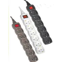 Prelungitor cu C.p. Si Intrerupator, 3m / 6 P, Alb, Odl 177
