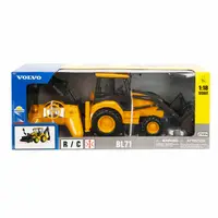 Buldoexcavator cu telecomanda, New Ray, Volvo BL71, 1:18