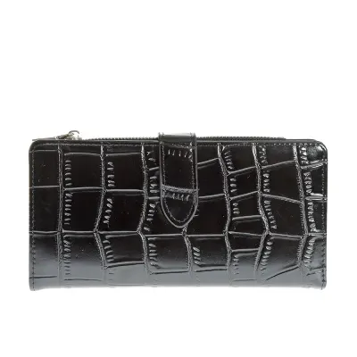 Portofel negru cu model animal print