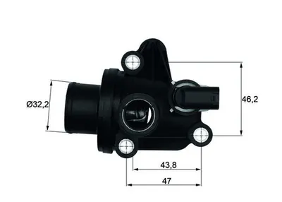 Termostat lichid racire (87 C, in carcasa) potrivit MERCEDES A (W168), VANEO (414) 1.4-2.1 07.97-07.05