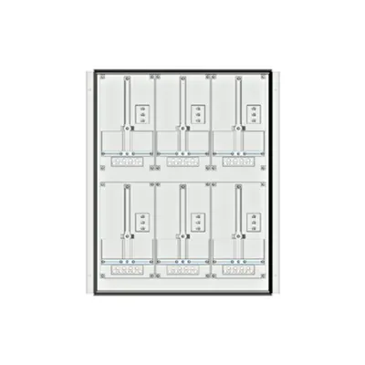 Meter box insert 2-rows, 6 meter boards / 18 Modul heights
